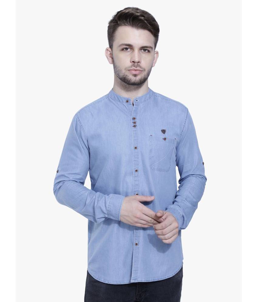     			Kuons Avenue - Light Blue Denim Regular Fit Men's Casual Shirt ( Pack of 1 )