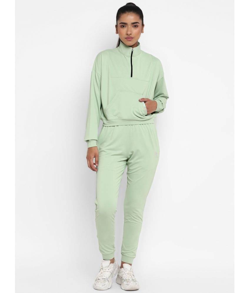     			OFF LIMITS Green Polyester Solid Tracksuit - Pack of 1