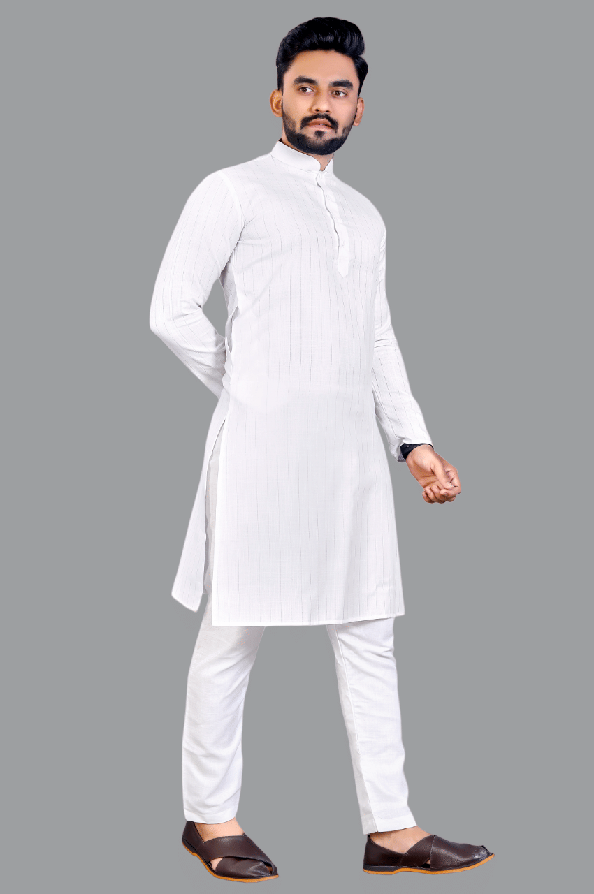 YUG ART - Blue Cotton Blend Regular Fit Men's Kurta Pyjama Set ( Pack of 1 ) - Kurtas & Kurta Sets | Buy online on ZillyBuy