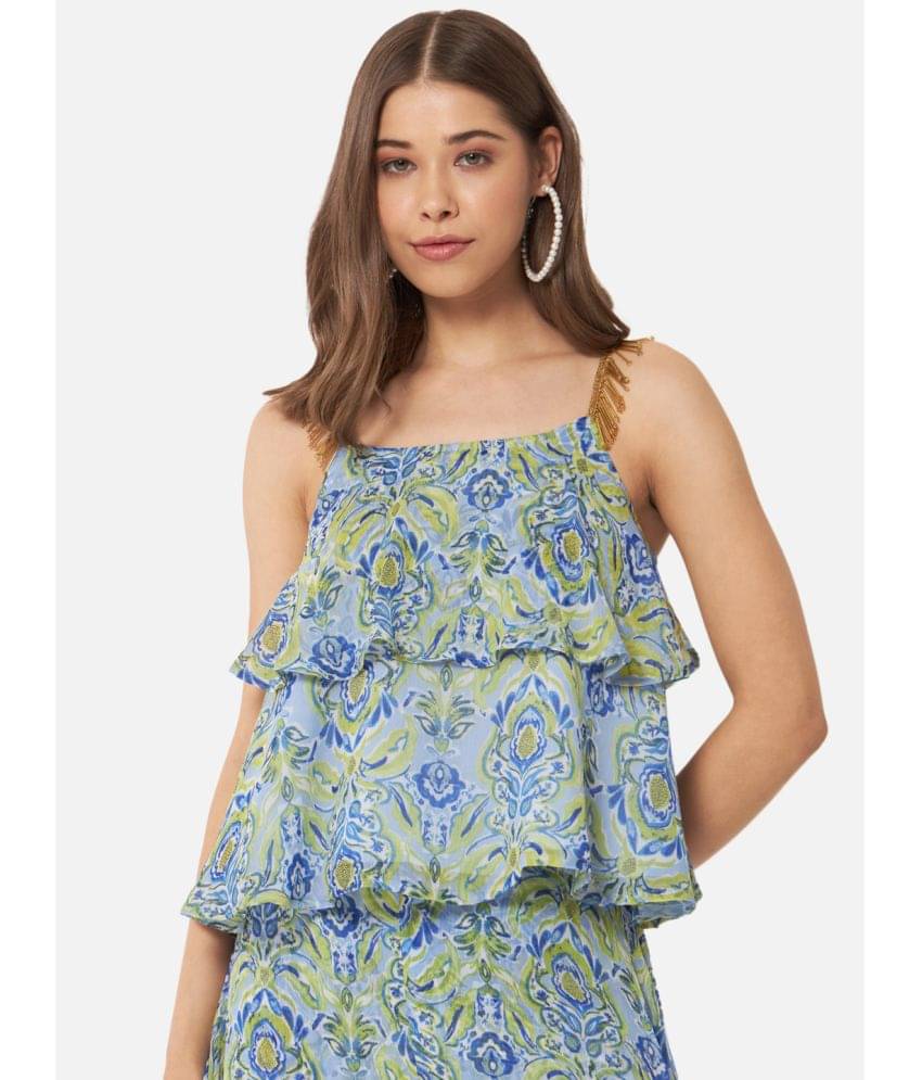     			ALL WAYS YOU Women's Georgette Tiered Top ( Multicolor )