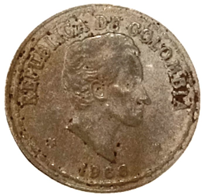 AMAN EMPORIUM - Foreign Coin Colombia Type 1 Numismatic Coins AMAN EMPORIUM - Foreign Coin Colombia Type 1 Numismatic Coins