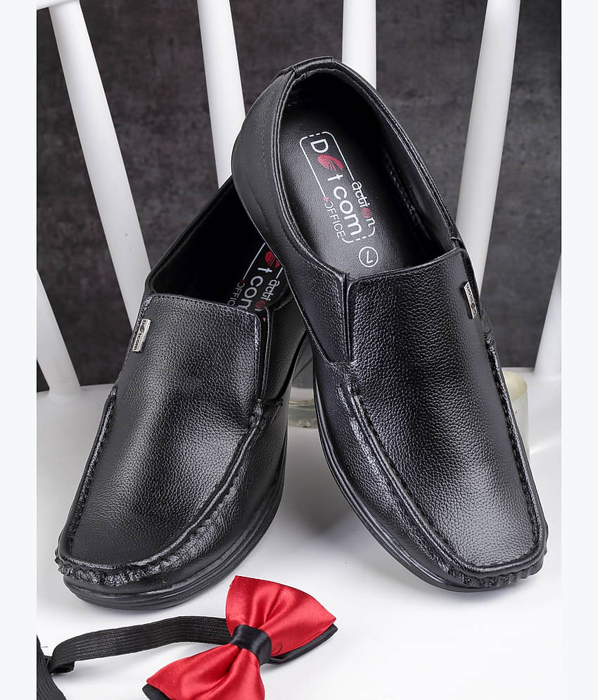 Action - Black Men's Slip On Formal Shoes
