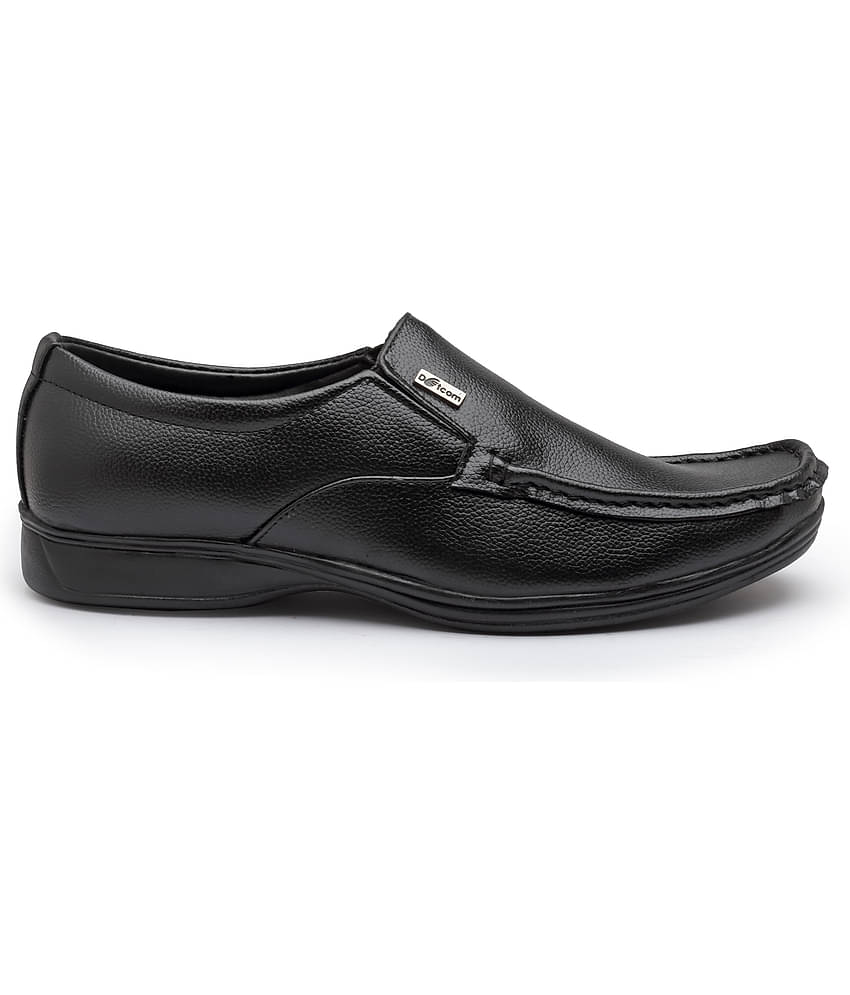 Action - Black Men's Slip On Formal Shoes