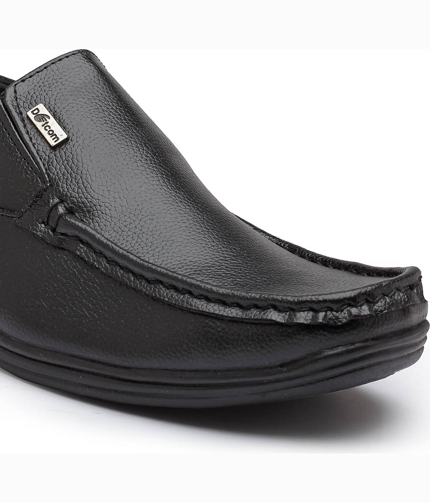 Action - Black Men's Slip On Formal Shoes