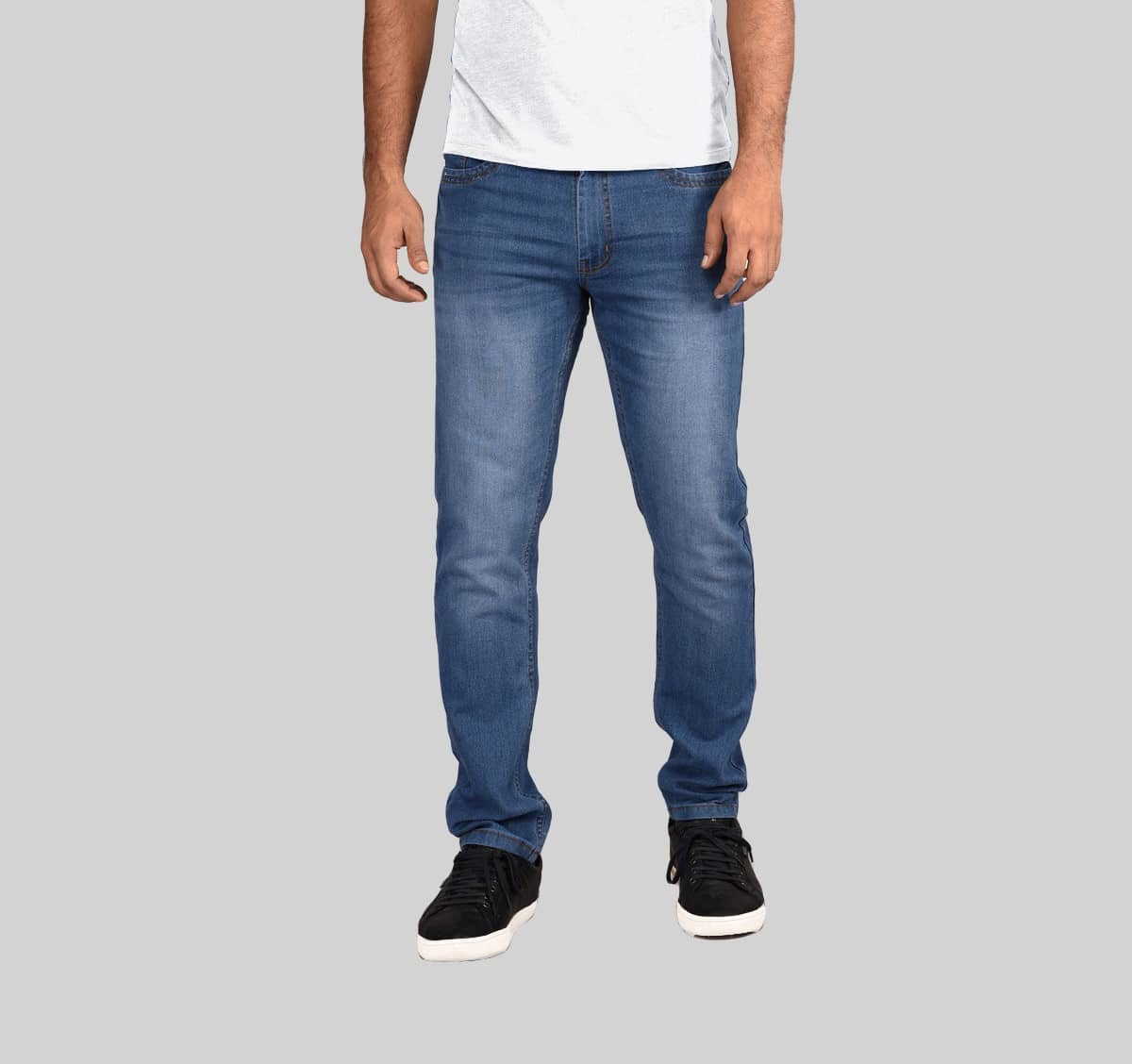 Aflash - Black Denim Slim Fit Men's Jeans ( Pack of 1 ) - Jeans | Buy online on ZillyBuy