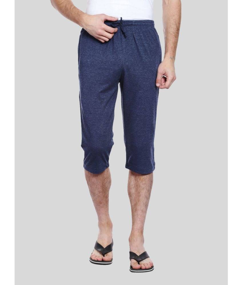     			Allocate - Blue Cotton Blend Men's Three-Fourths ( Pack of 1 )