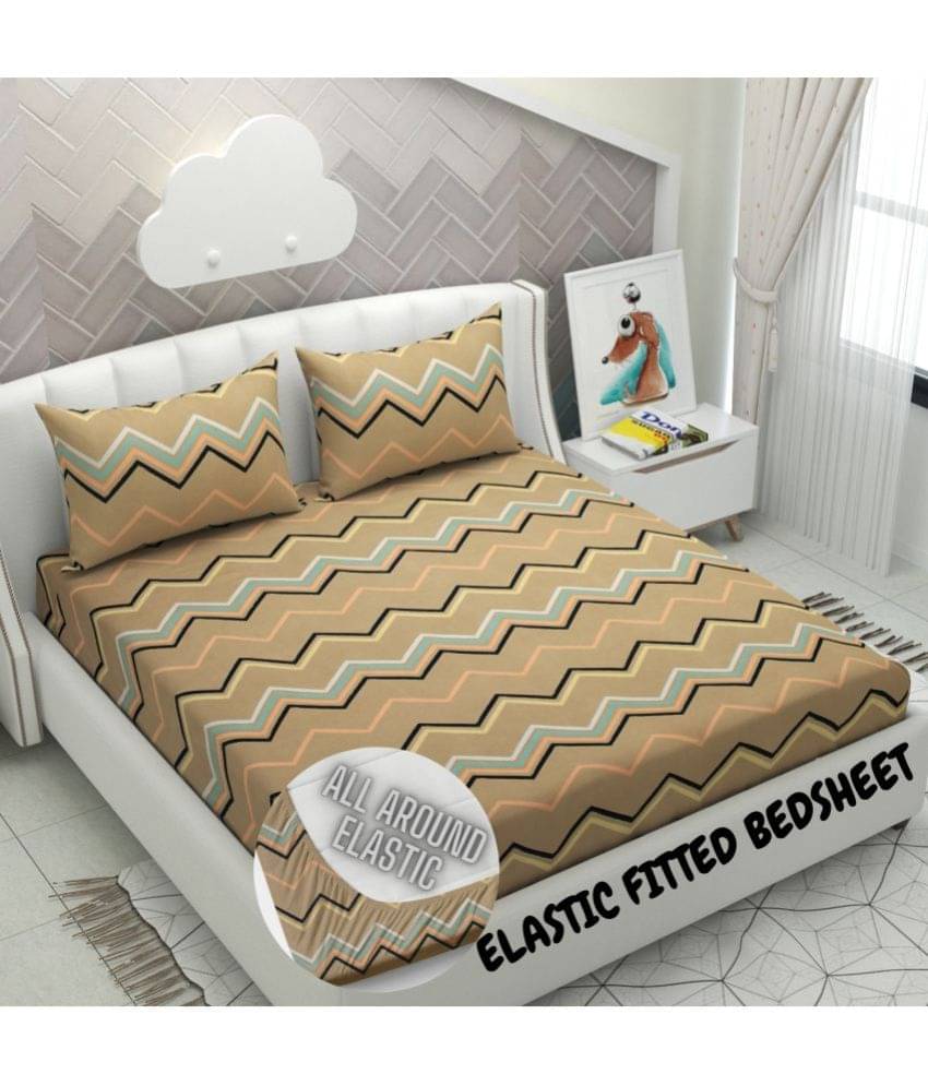     			Apala Microfiber Double Bedsheet ( Brown )