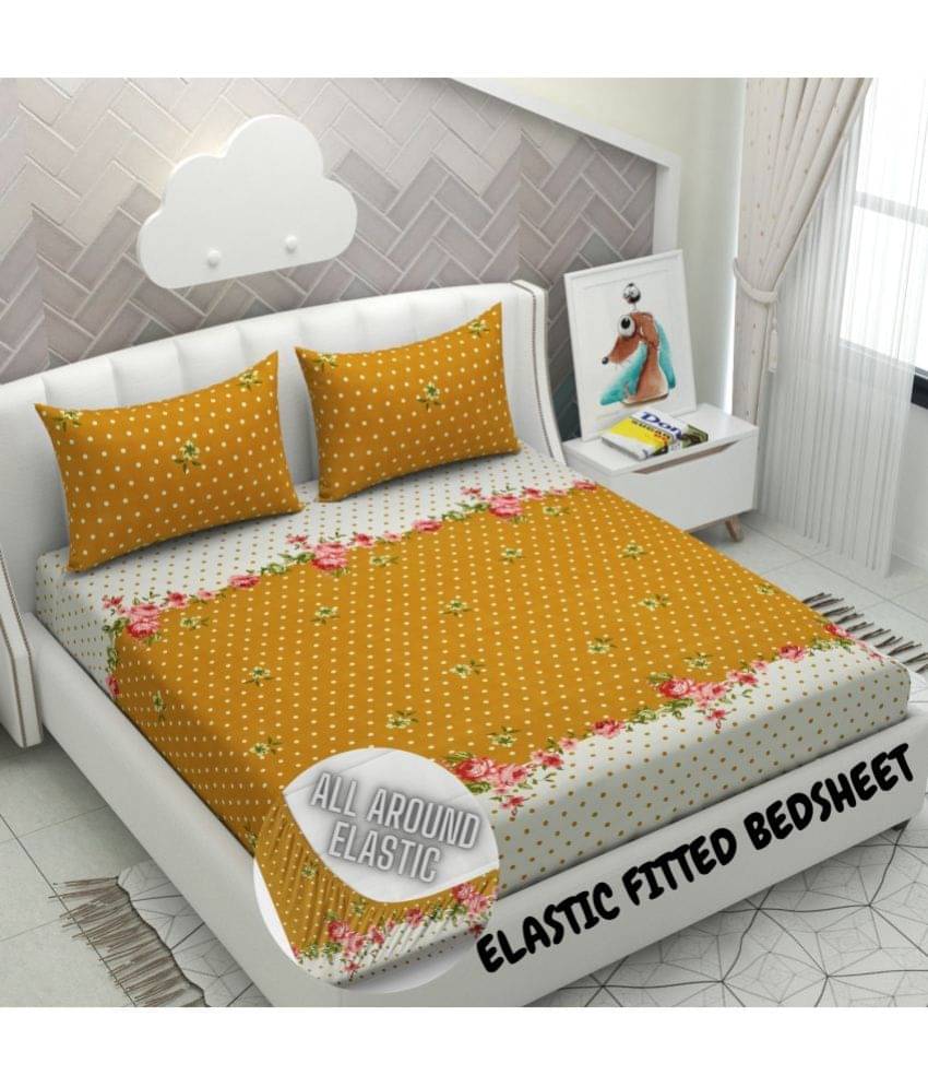 Apala Microfiber Double Bedsheet ( Yellow ) Apala Microfiber Double Bedsheet ( Yellow )