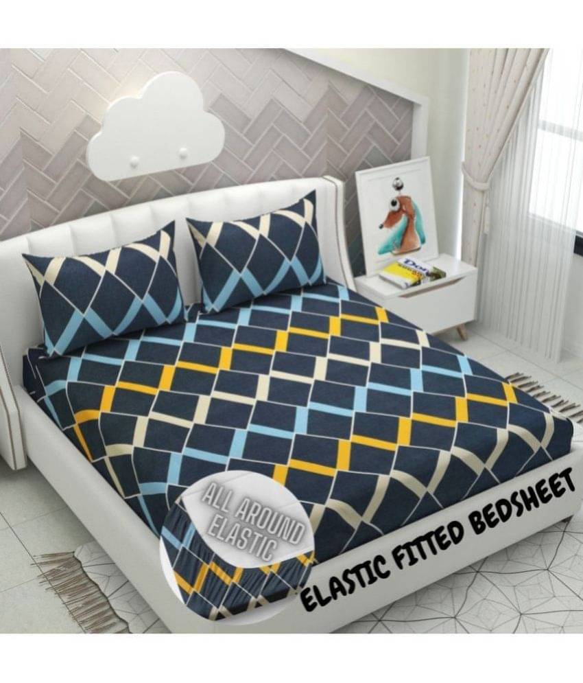     			Apala Microfiber Double Bedsheet ( Multicolor )