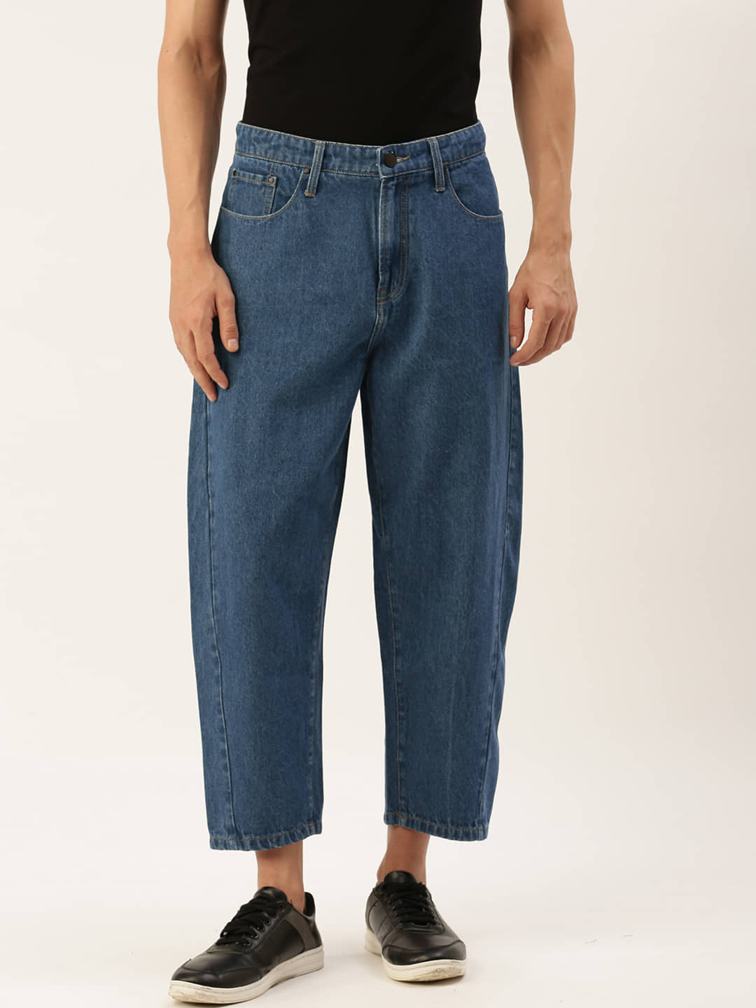 Bene Kleed Men Pure Cotton Loose Crop Jeans - Jeans | Buy online on ZillyBuy