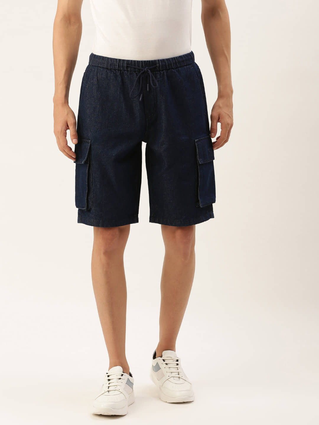 Bene Kleed Men Regular Fit Denim Cargo Shorts - Shorts | Buy online on ZillyBuy