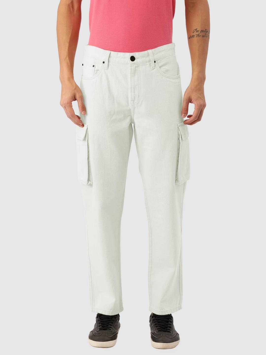 Bene Kleed - White Cotton Regular Fit Men's Jeans ( Pack of 1 )     			Bene Kleed - White Cotton Regular Fit Men's Jeans ( Pack of 1 )