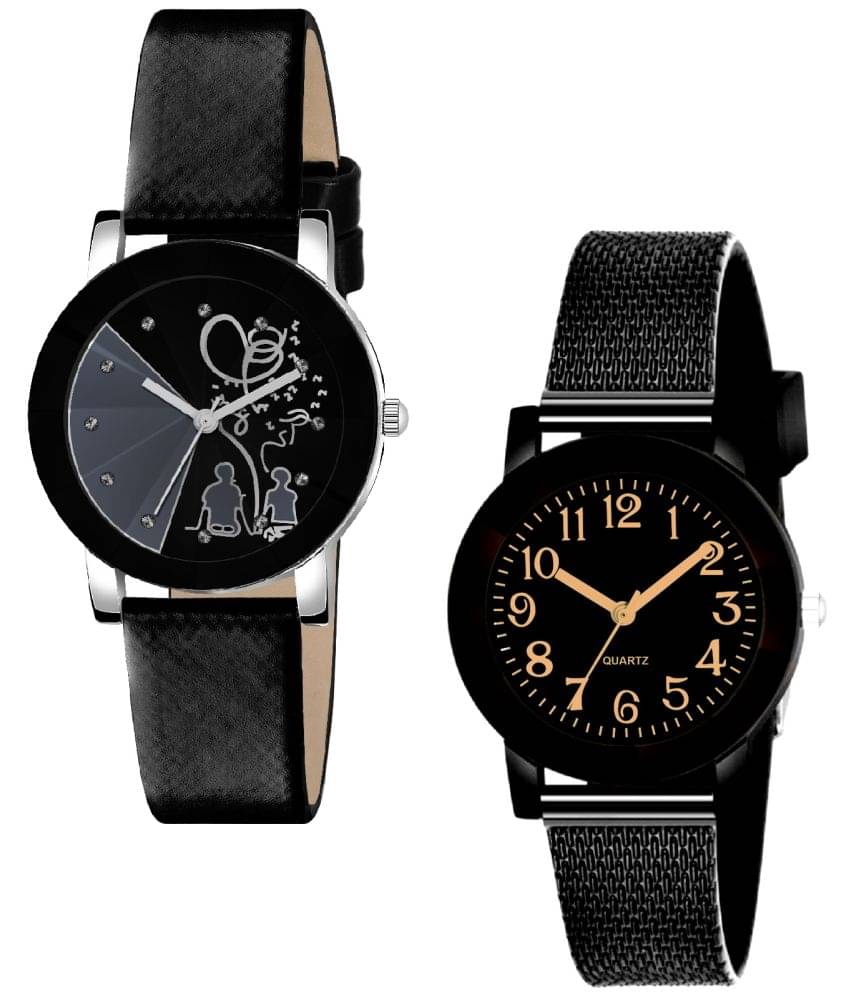     			DECLASSE - Multicolor PU Analog Couple's Watch
