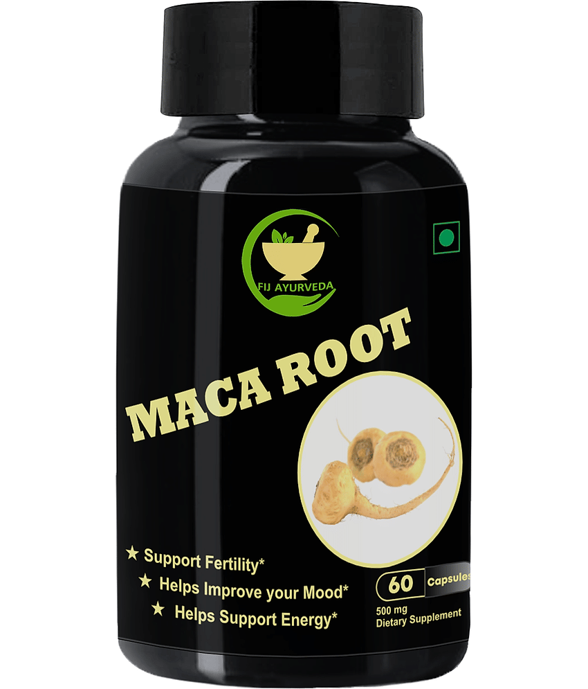 Fij Ayurveda Maca Root Extract Capsule For Libido Men & Women, 60 Capsules Fij Ayurveda Maca Root Extract Capsule For Libido Men & Women, 60 Capsules