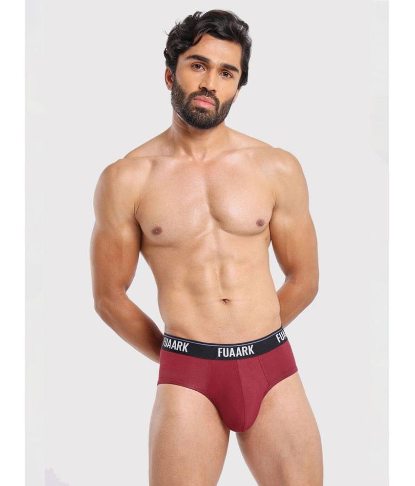 Fuaark Pack of 1 Modal Briefs For Men's ( Maroon ) Fuaark Pack of 1 Modal Briefs For Men's ( Maroon )