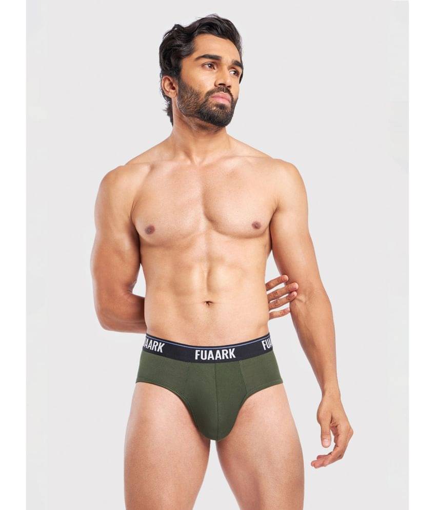 Fuaark Pack of 1 Modal Briefs For Men's ( Olive )     			Fuaark Pack of 1 Modal Briefs For Men's ( Olive )