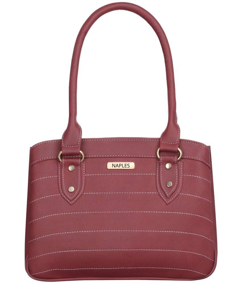     			Naples Shoulder Bag PU Set of 1 ( Maroon )