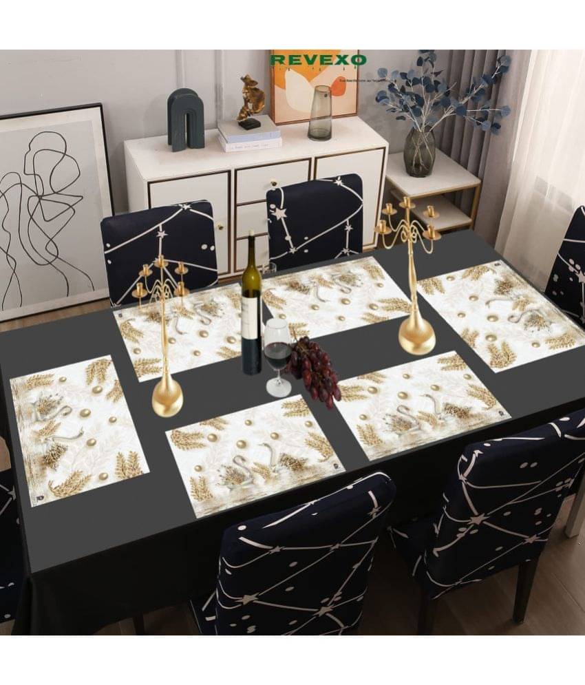 SANRAHSSAN PVC Abstract Rectangle Table Mats ( 44 cm x 32 cm ) Pack of 6 - Multi SANRAHSSAN PVC Abstract Rectangle Table Mats ( 44 cm x 32 cm ) Pack of 6 - Multi