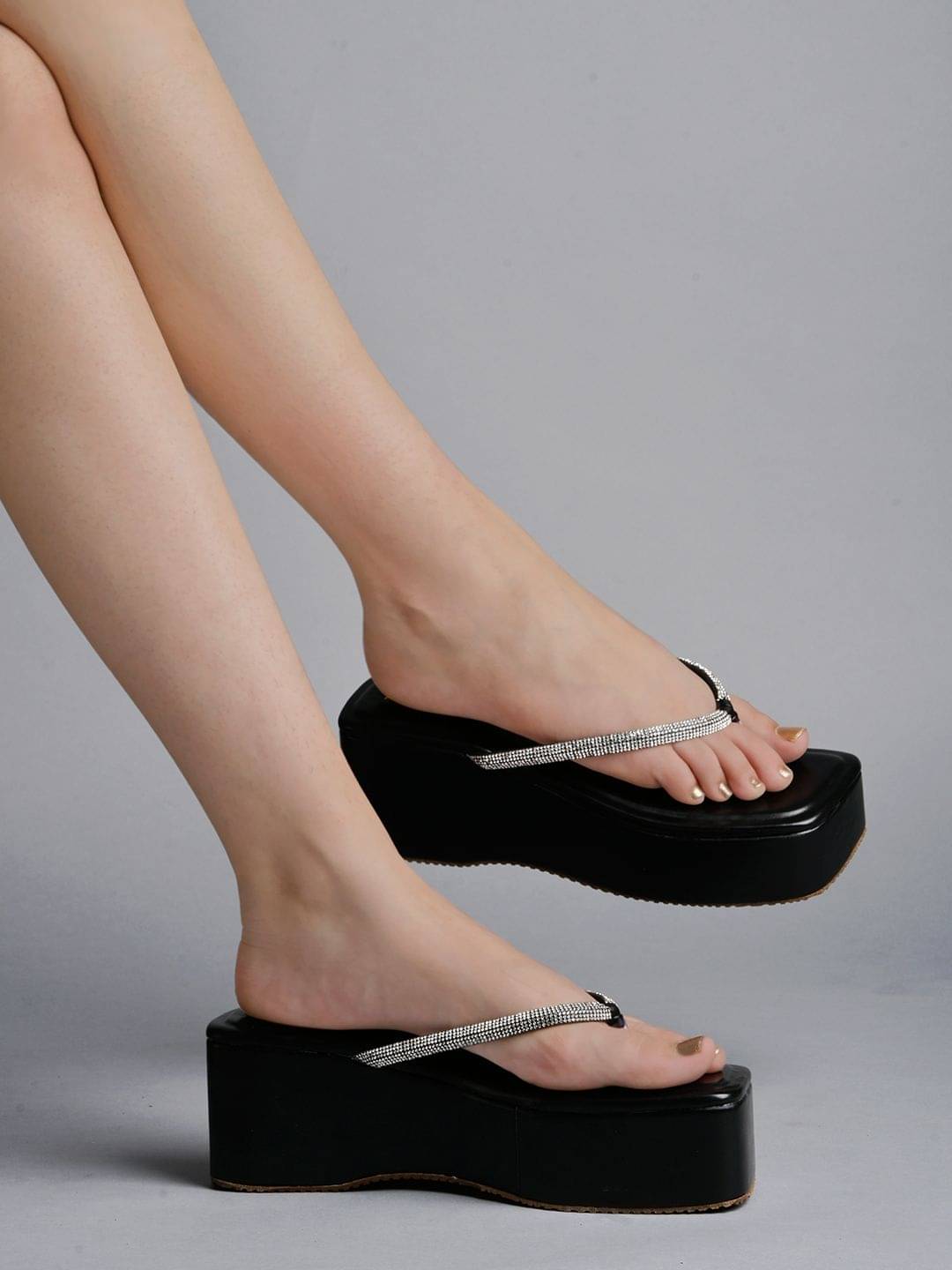     			Shoetopia - Black Women's Slip On Heels