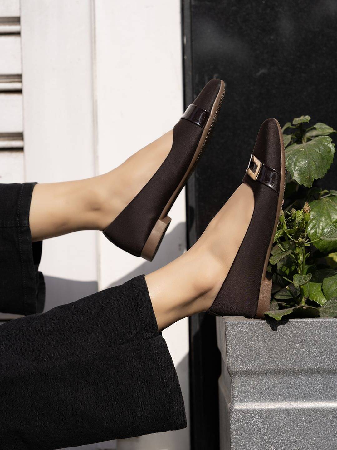     			Shoetopia - Brown Women's Casual Ballerinas