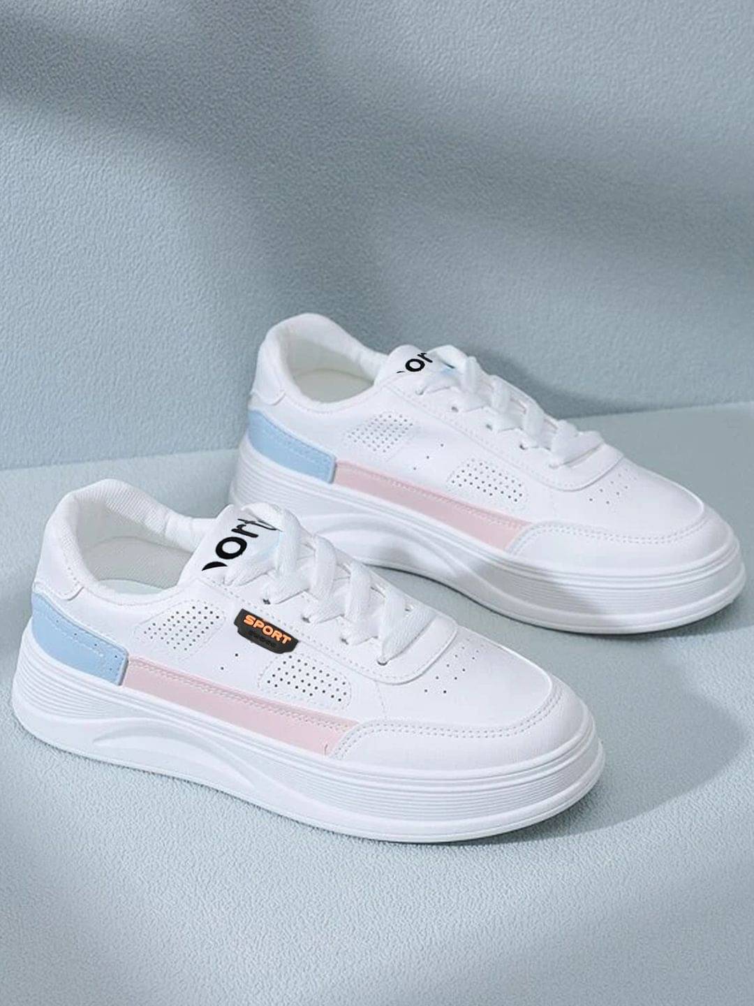     			Shoetopia - White Women's Sneakers