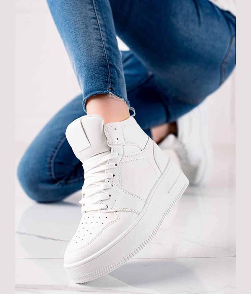 Shoetopia - White Women's Sneakers - Casual Shoes | Buy online on ZillyBuy