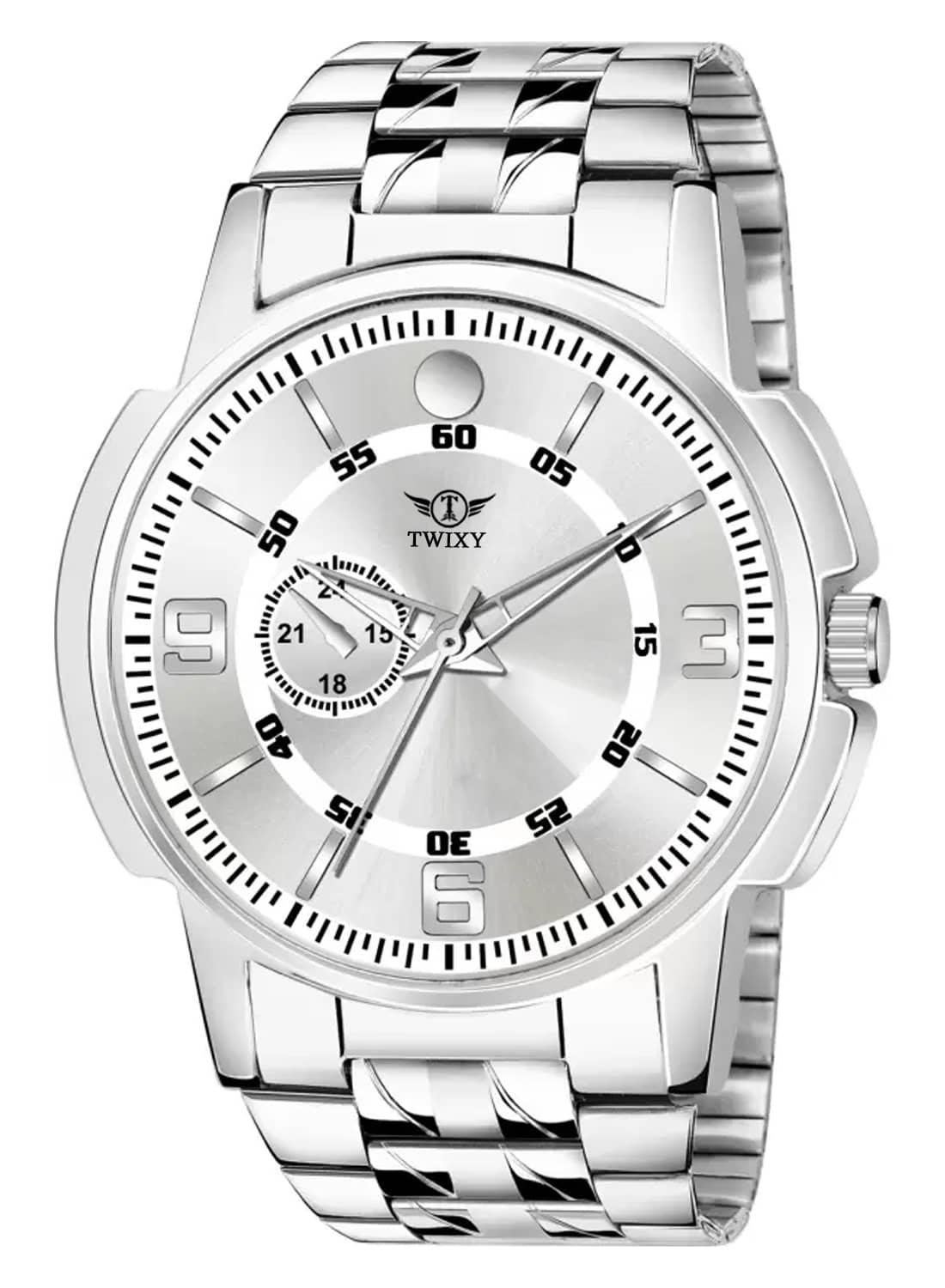 twixy - Silver Stainless Steel Analog Men's Watch