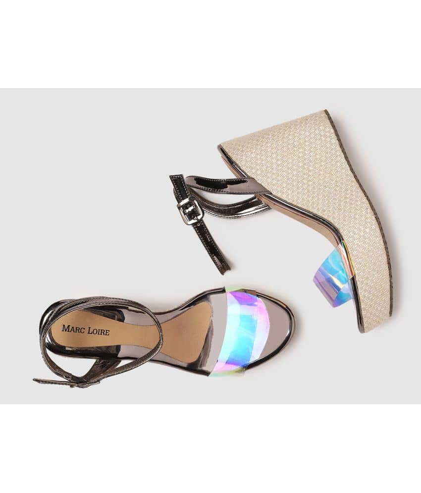 MARC LOIRE - Dark Grey Women's Sandal Heels