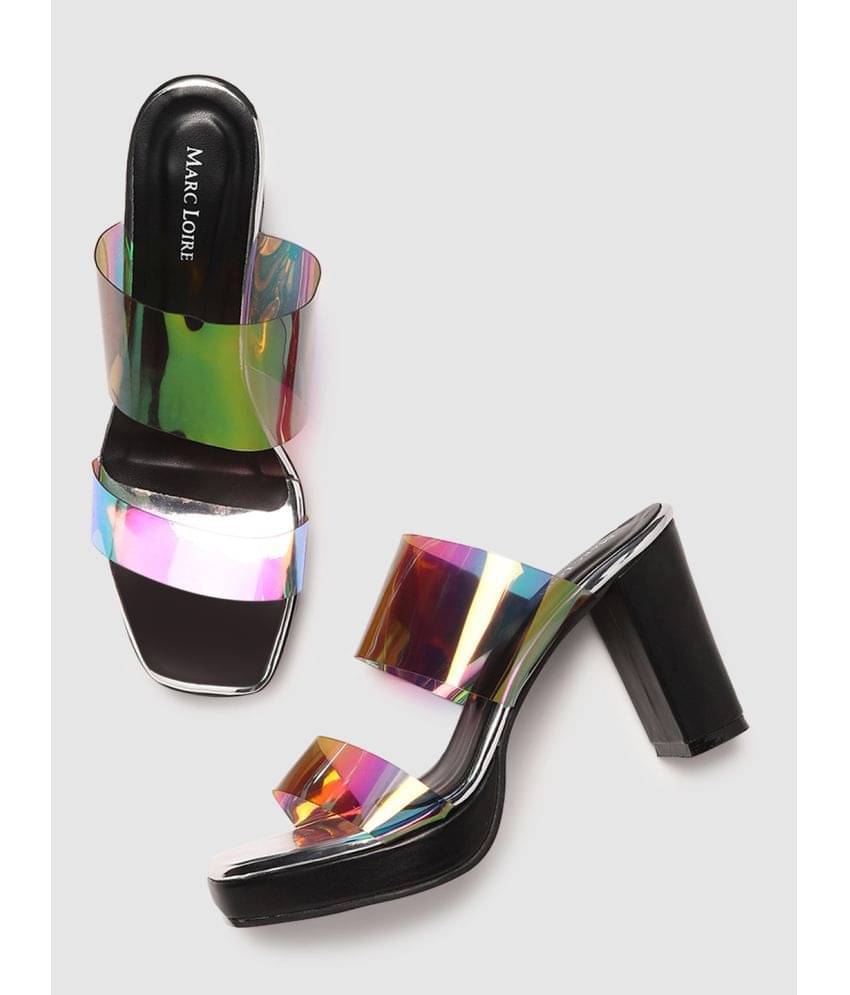     			MARC LOIRE - Silver Women's Slip On Heels
