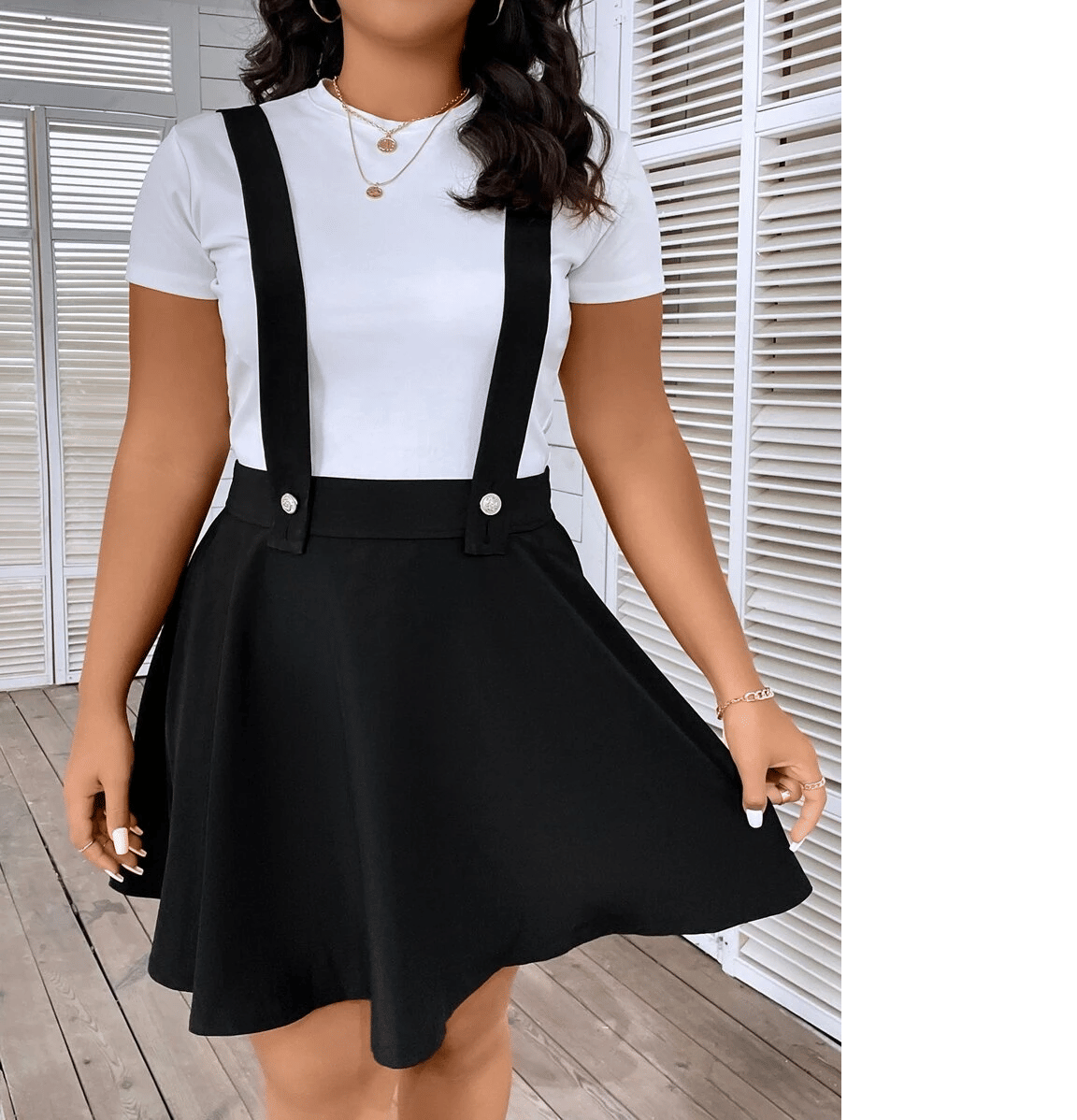     			Rigo - Black Cotton Women's A-Line Skirt ( Pack of 1 )