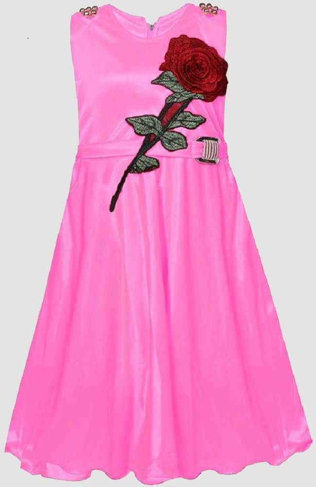 9stiches - Baby Pink Lycra Girls Frock ( Pack of 1 ) 9stiches - Baby Pink Lycra Girls Frock ( Pack of 1 )