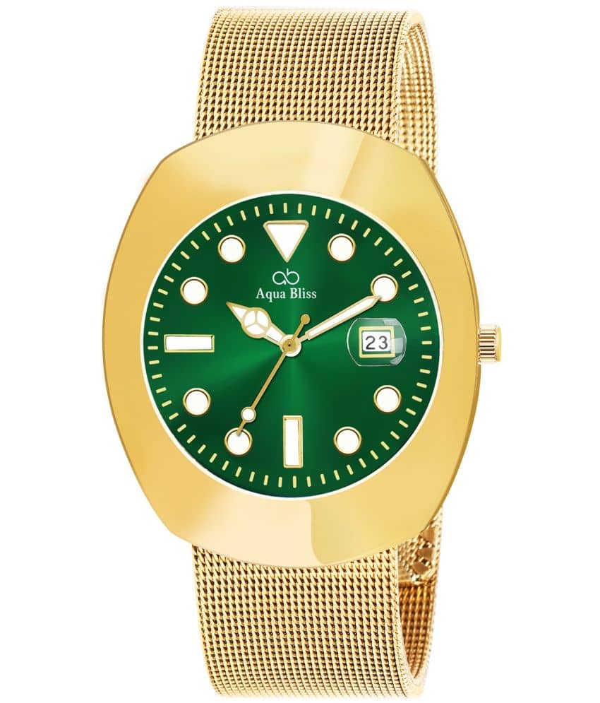 AQUA BLISS - Gold Stainless Steel Analog Men's Watch
