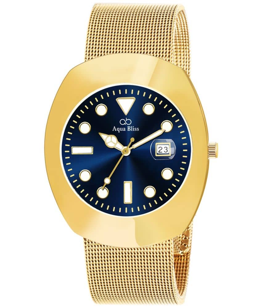 AQUA BLISS - Gold Stainless Steel Analog Men's Watch
