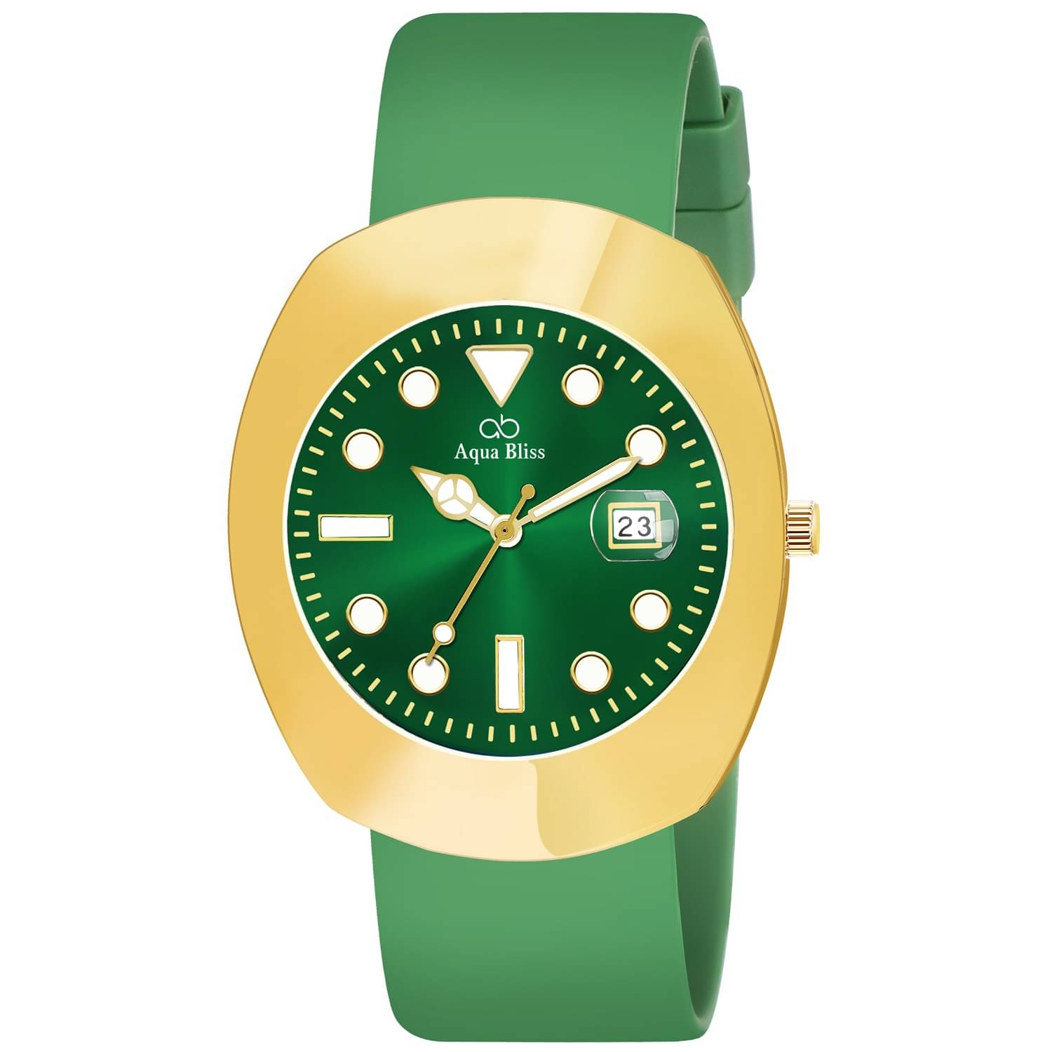     			AQUA BLISS - Green Silicon Analog Men's Watch