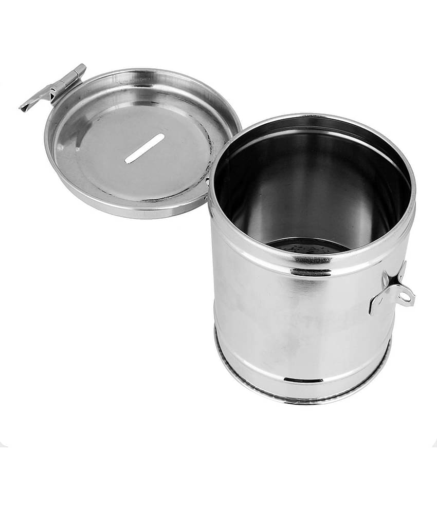 Alphonso - Stainless Steel Silver Piggy Bank ( Pack of 1 )