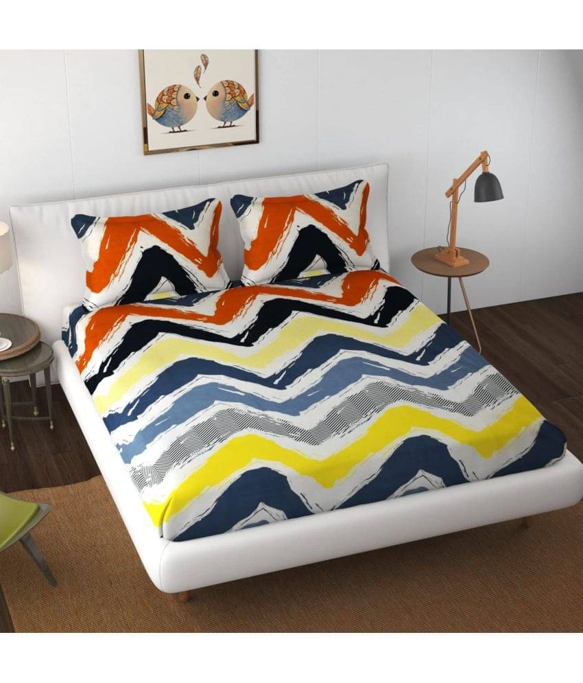     			Apala Microfiber Double Bedsheet ( Multicolor )