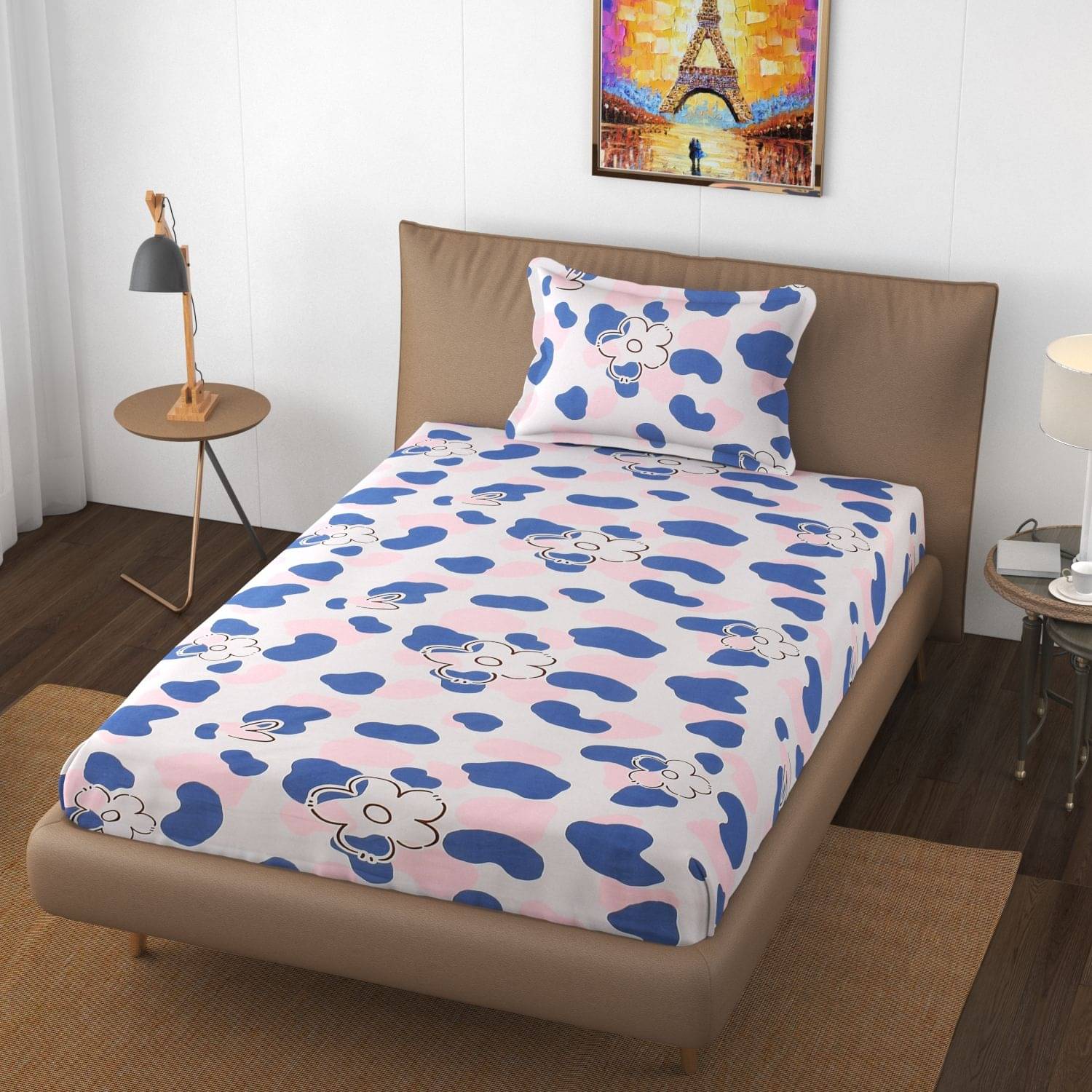 Apala Microfiber Single Bedsheet ( Blue ) Apala Microfiber Single Bedsheet ( Blue )