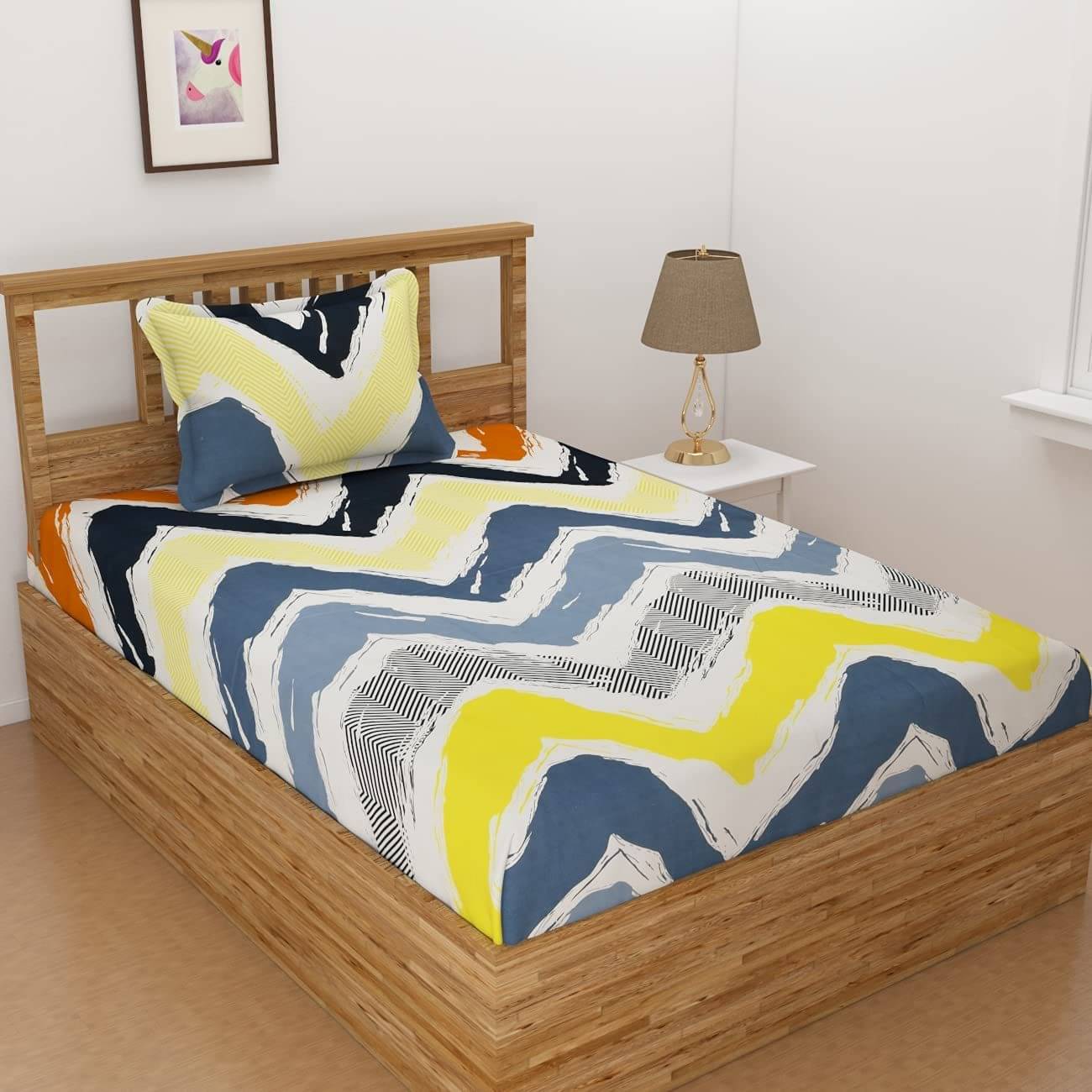 Apala Microfiber Single Bedsheet ( Multicolor ) Apala Microfiber Single Bedsheet ( Multicolor )