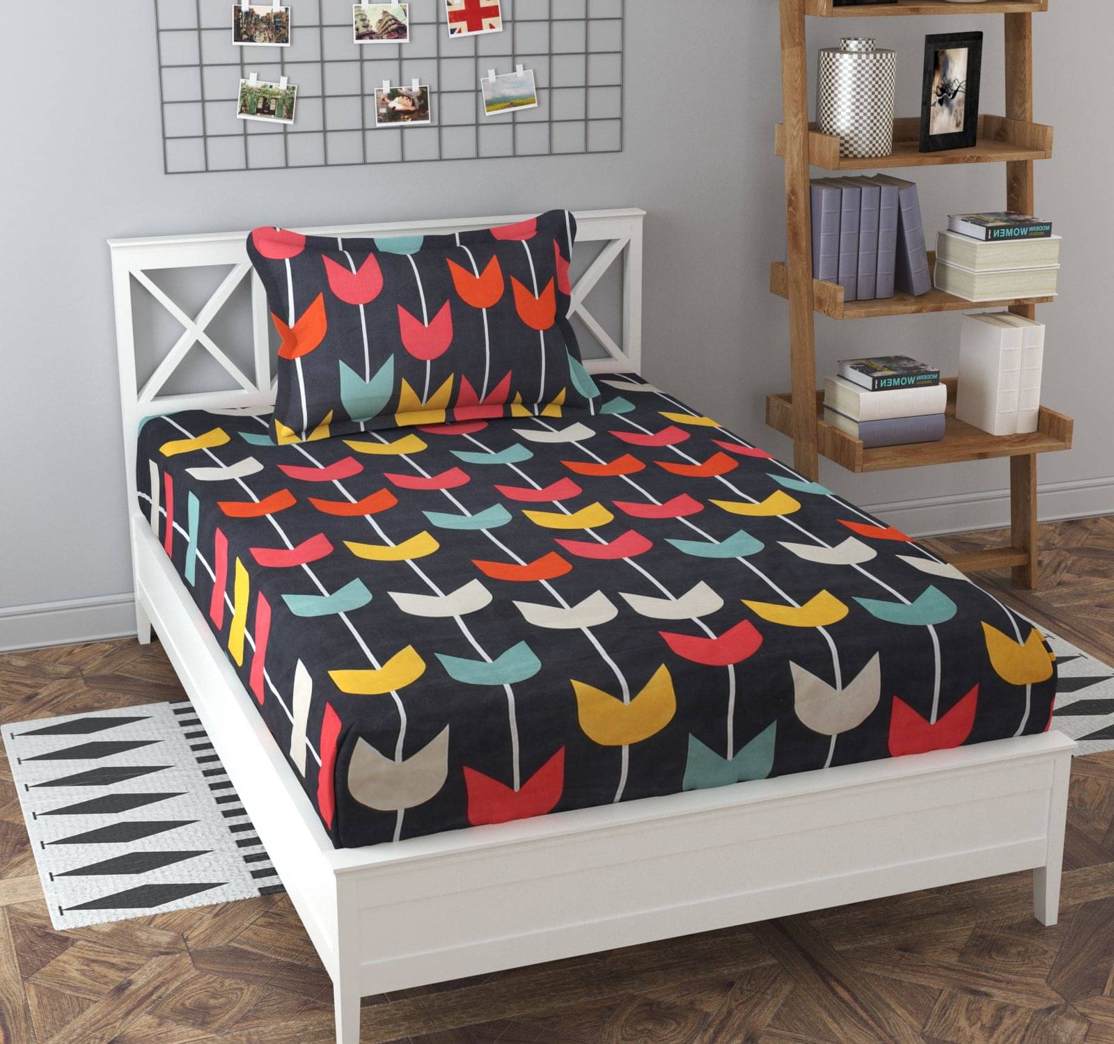 Apala Microfiber Single Bedsheet ( Multicolor ) Apala Microfiber Single Bedsheet ( Multicolor )