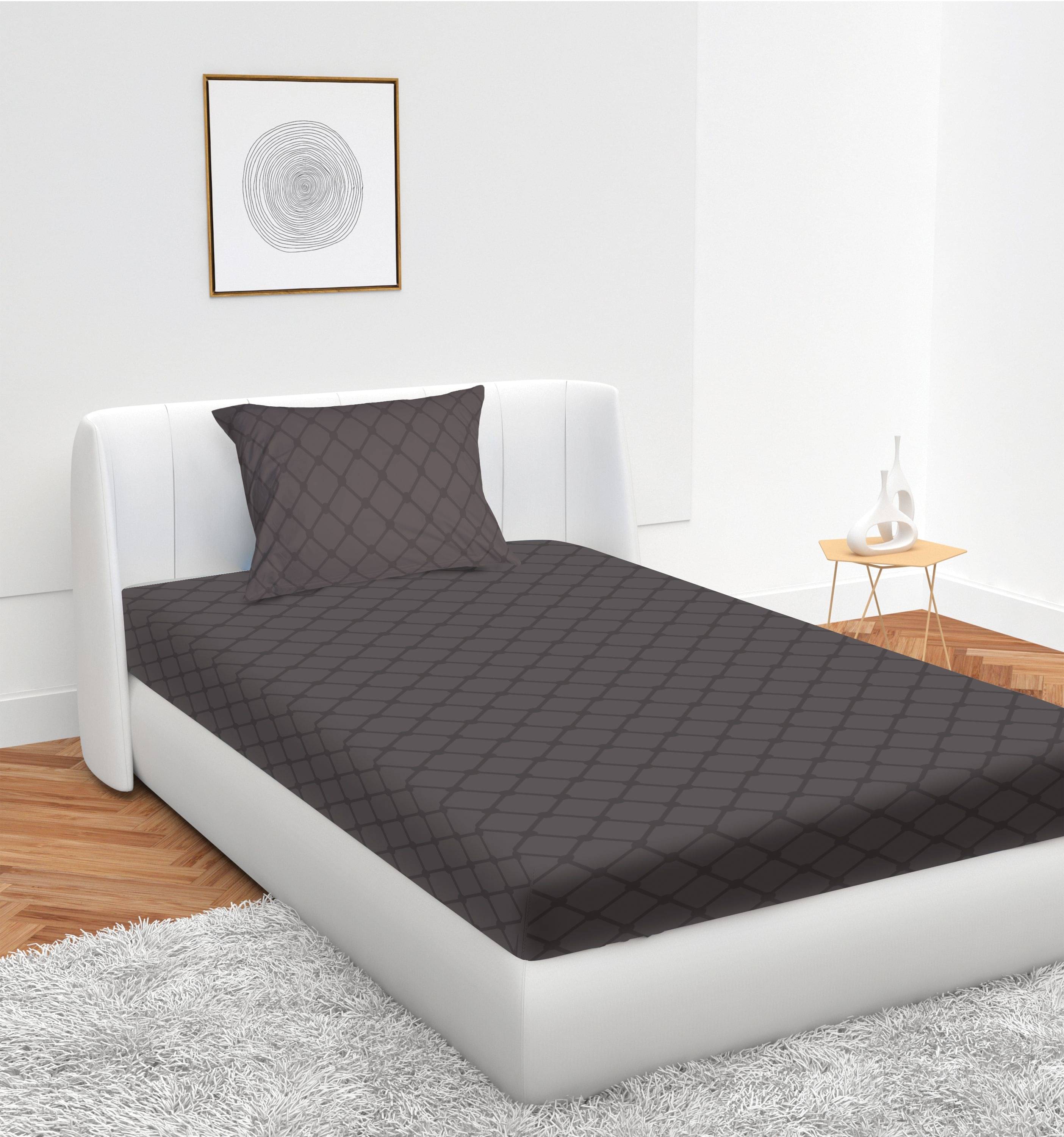     			Apala Microfiber Single Bedsheet ( Grey )