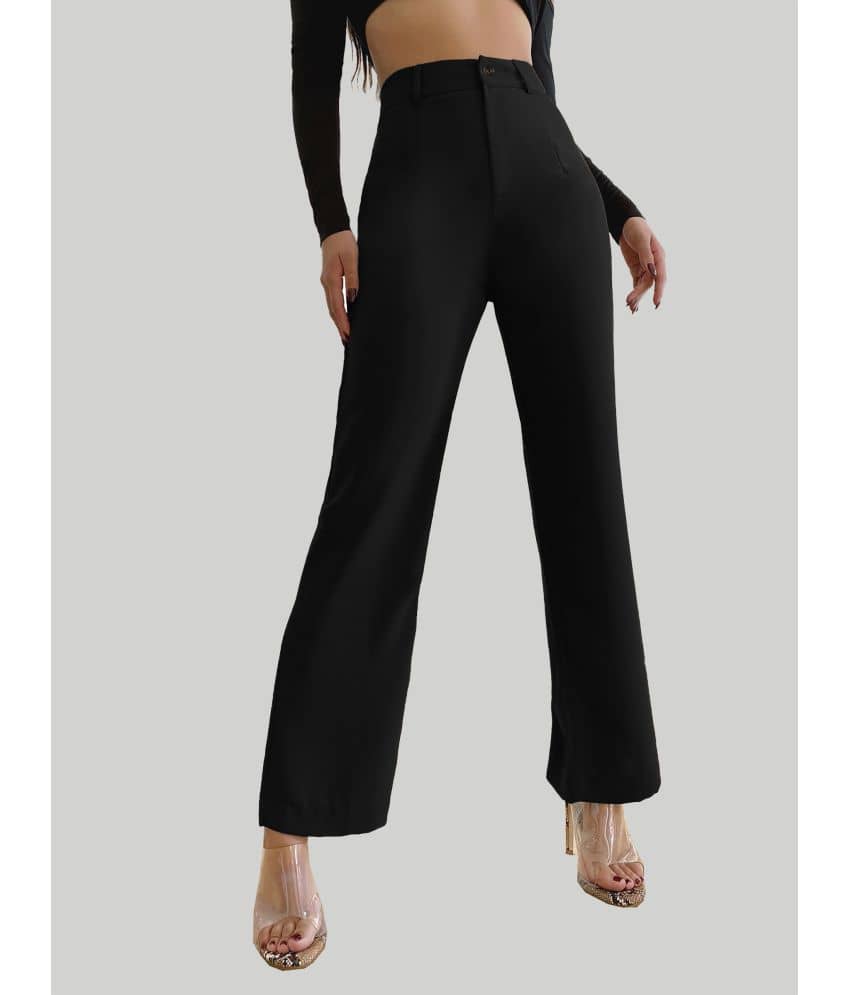 CHALODIA - Black Cotton Blend Regular Women's Casual Pants ( Pack of 1 ) - Trousers | Buy online on ZillyBuy