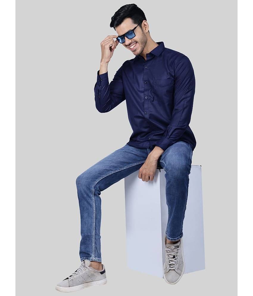 Comey Cotton Blend Regular Fit Full Sleeves Men's Formal Shirt - Brown ( Pack of 1 )