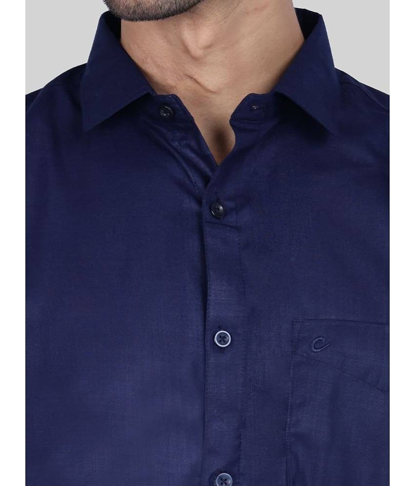 Comey Cotton Blend Regular Fit Full Sleeves Men's Formal Shirt - Brown ( Pack of 1 )