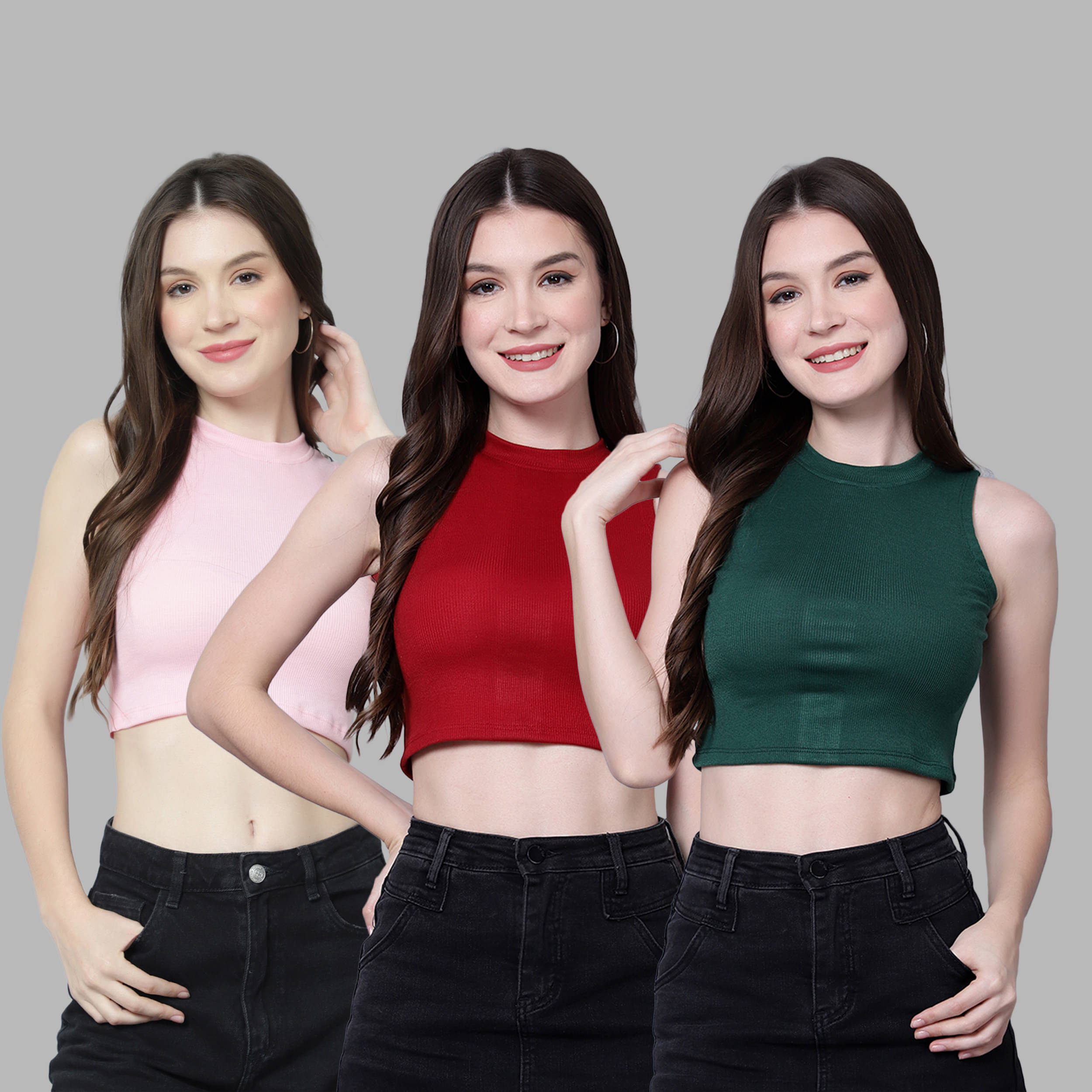 Diaz Women Cotton Solid Regular Fit Round Neck T-Shirt ( Multicolor )     			Diaz Women Cotton Solid Regular Fit Round Neck T-Shirt ( Multicolor )