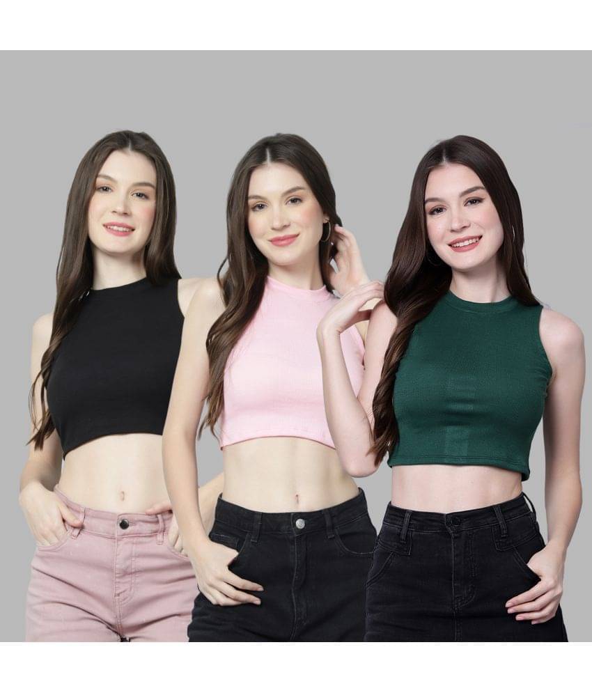     			Diaz Women Cotton Solid Regular Fit Round Neck T-Shirt ( Multicolor )