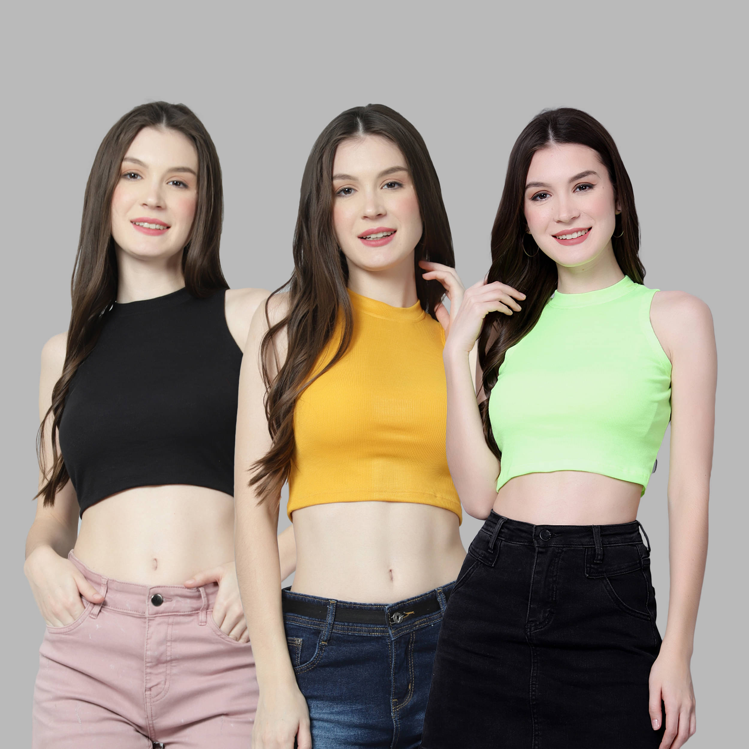 Diaz Women Cotton Solid Regular Fit Round Neck T-Shirt ( Multicolor )     			Diaz Women Cotton Solid Regular Fit Round Neck T-Shirt ( Multicolor )