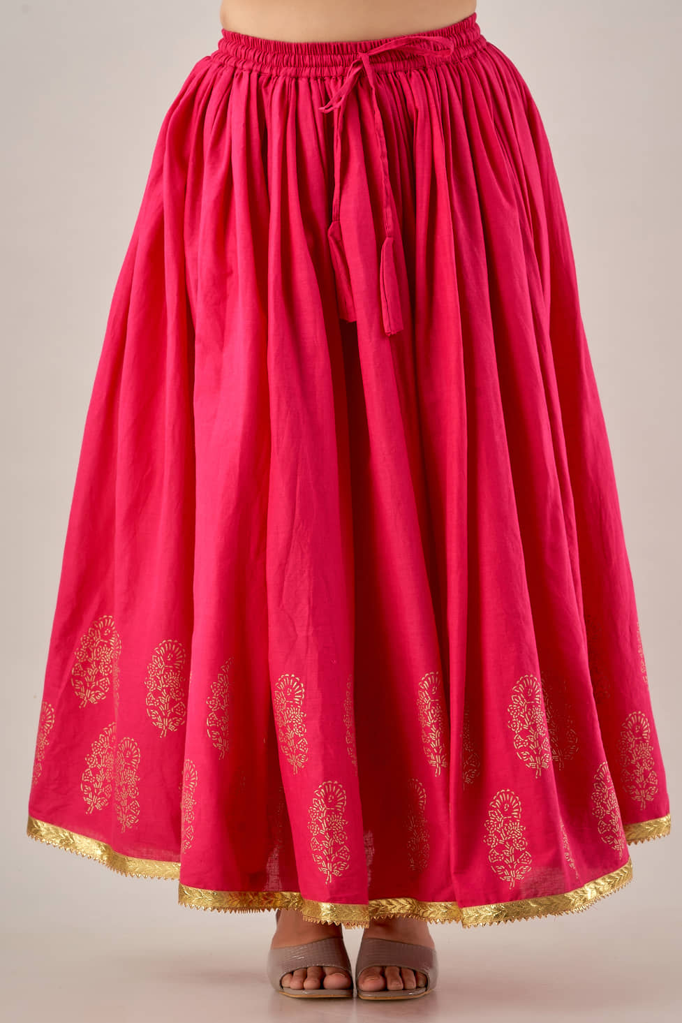 FABRR - Pink Cotton Women's A-Line Skirt ( Pack of 1 )