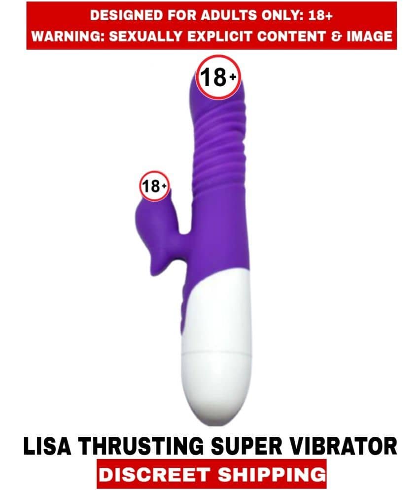 FEMALE ADULT SEX TOYS LISA SUPER THRUSTING G-SPOT RABBIT SILICON HITING  VIBRATOR For Women