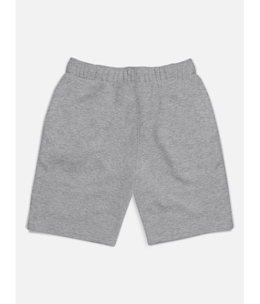 HELLCAT Pack of 1 Cotton Blend Shorts For Boys ( Grey Melange ) - Shorts | Buy online on ZillyBuy