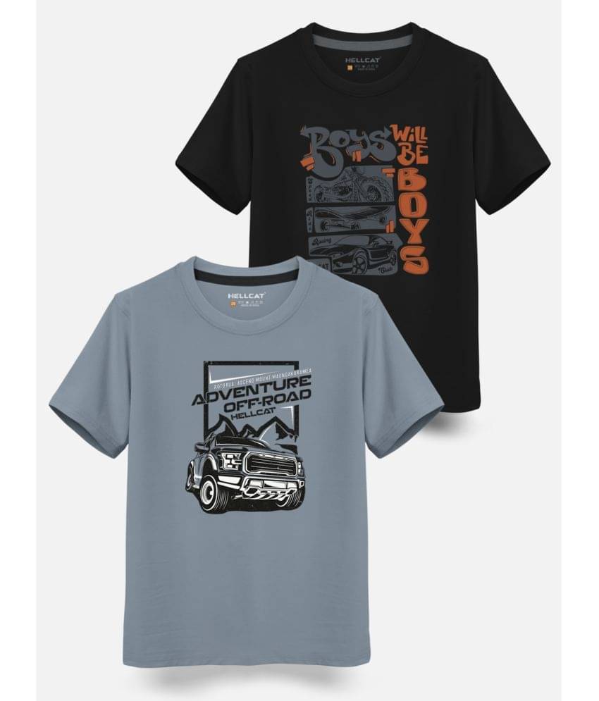     			HELLCAT Pack of 1 Boys Cotton Blend T-Shirt ( Multicolor )